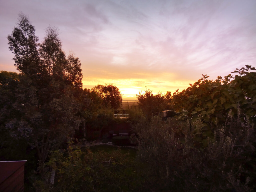 maison à vendre les Molières Jardin paysager lever soleil